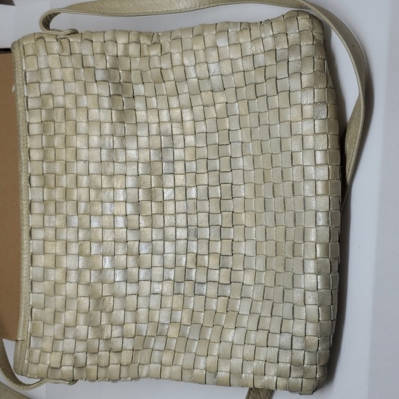 Carlos Falchi Metallic Woven Crossbody - Picture 4 of 8